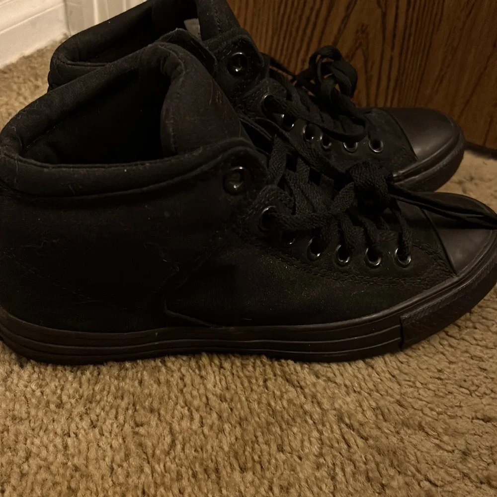 Black High Top Converse - Picture 2 of 4